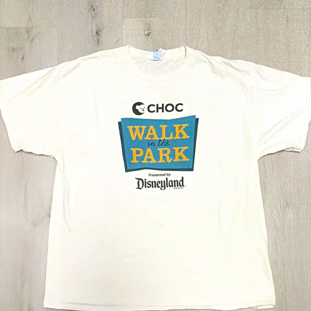 Disneyland CHOC Walk in the Park 2014 White T-Shirt XL